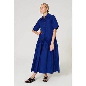 CO Maxi Dress Shirtdress Collar Maxi Blue Size L